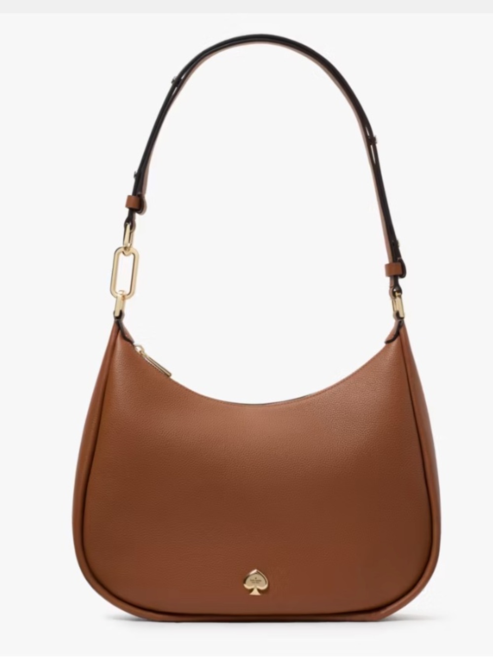 kate spade New York Brown Leather Kayla Large Shoulder Bag